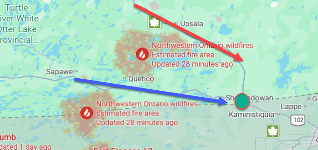 Wildfires En Route